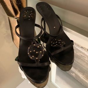 COPY - Gucci Black high-heeled sandals. Sz 8.5